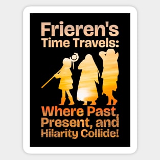 Sousou no Frieren Best Anime Moments Quotes Frieren Party Sunset Silhouette Frierens Time Travel SNF-189 Sticker